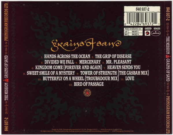 The Mission - Grains Of Sand (CD, Album)