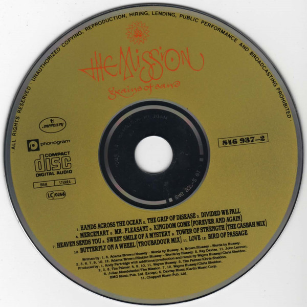 The Mission - Grains Of Sand (CD, Album)
