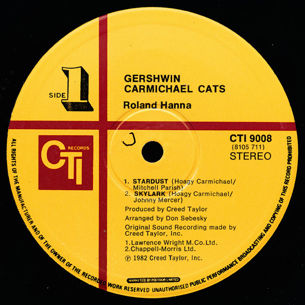 Roland Hanna - Gershwin Carmichael Cats (LP, Album, Gat)