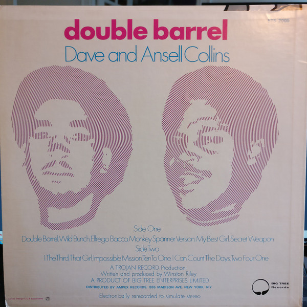 Dave And Ansell Collins* - Double Barrel (LP, Album, Mon)