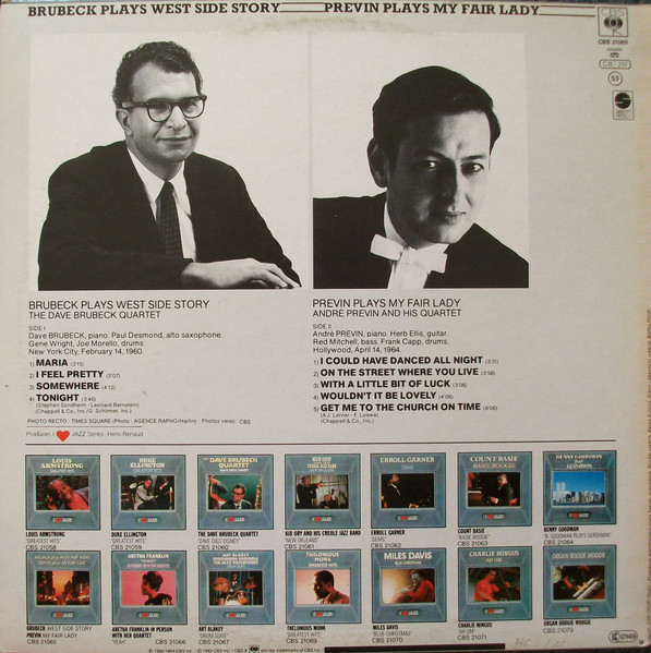 Brubeck*, Previn* - Brubeck Plays West Side Story / Previn Plays My Fair Lady (LP, Comp)