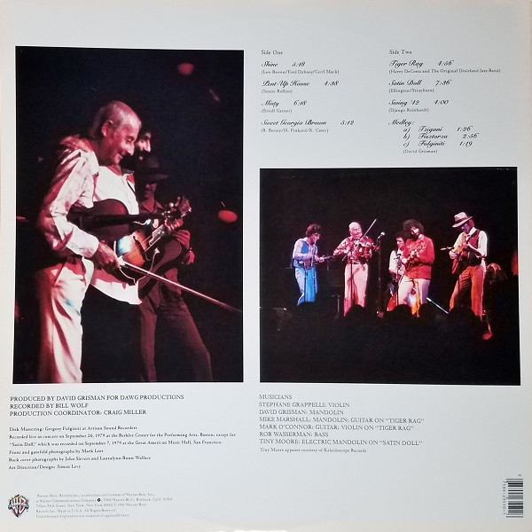Stephane Grappelli* / David Grisman - Live (LP, Wak)