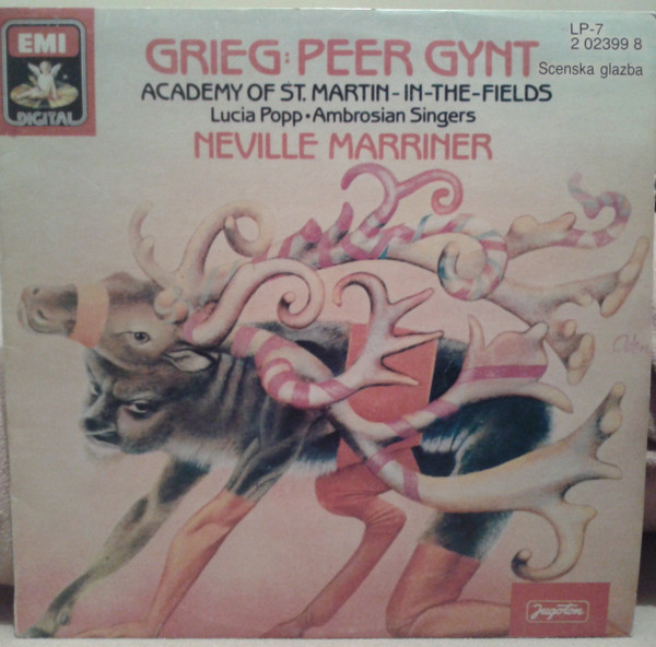 Grieg* - The Academy Of St. Martin-in-the-Fields, Lucia Popp, Ambrosian Singers*, Neville Marriner* - Peer Gynt, Scenska Glazba (LP, Album)