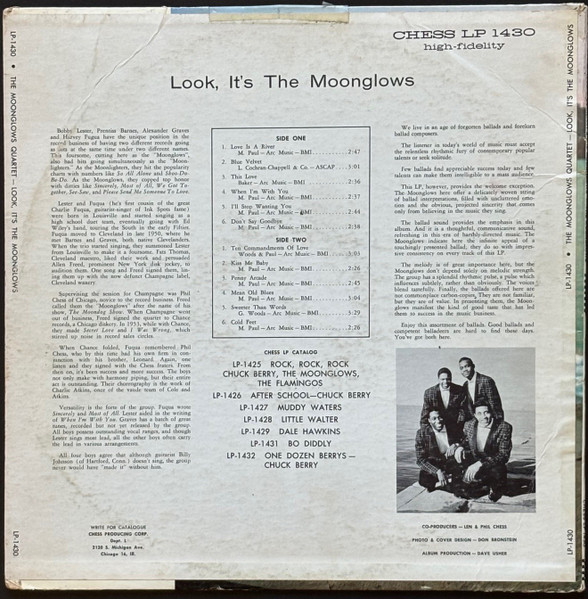 The Moonglows - Look! It's The Moonglows (LP, Album, M/Print)