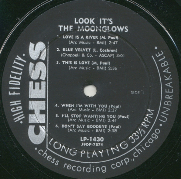 The Moonglows - Look! It's The Moonglows (LP, Album, M/Print)