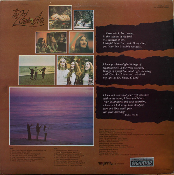 The 2nd Chapter Of Acts* - In The Volume Of The Book (LP, Album)