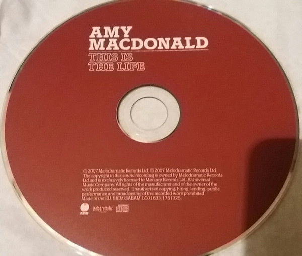 Amy MacDonald - This Is The Life (CD, Album, Sup)