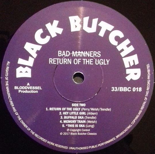 Bad Manners - Return Of The Ugly (LP, Album, RE)