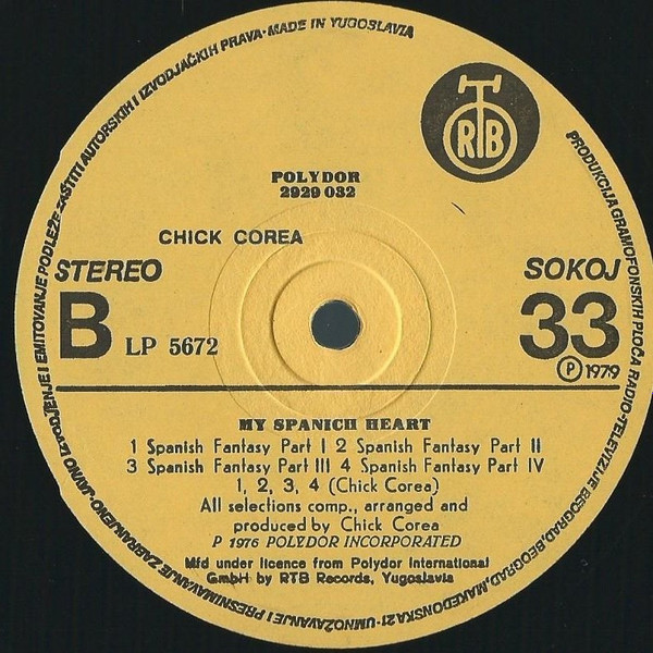 Chick Corea - My Spanish Heart (2xLP, Album, RE, RP)