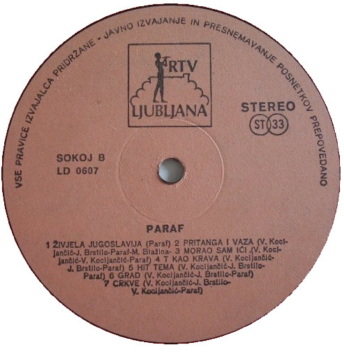 Paraf - A Dan Je Tako Lijepo Počeo (LP, Album)