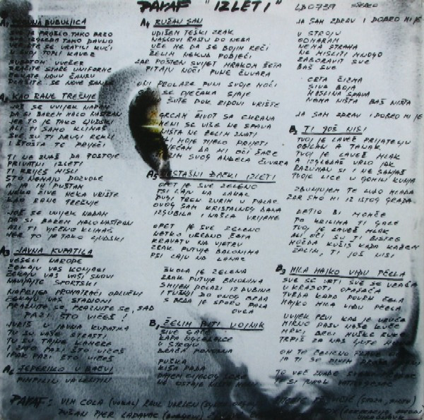 Paraf - Izleti (LP, Album)