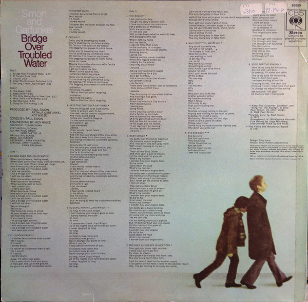 Simon And Garfunkel* - Bridge Over Troubled Water (LP, Album, RE)