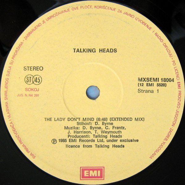 Talking Heads - The Lady Don't Mind (12