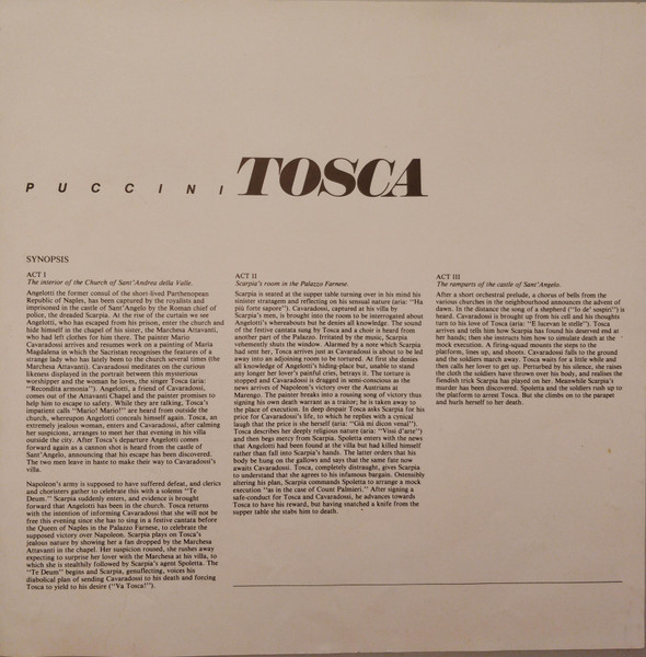 Puccini* ' Montserrat CaballÃ© ' JosÃ© Carreras ' Ingvar Wixell ' Sir Colin Davis - Tosca (2xLP, RE)