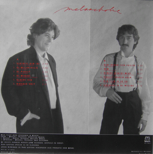 Johan Verminnen · Tars Lootens - Melancholie (LP, Album)