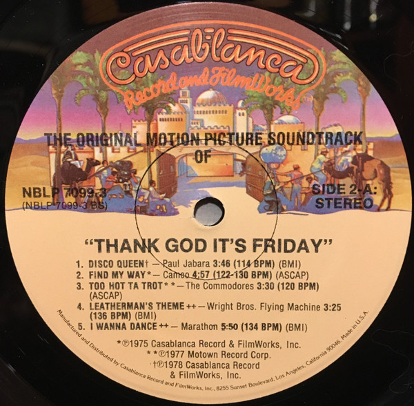 Various - Thank God It's Friday (The Original Motion Picture Soundtrack) (2xLP, Album + 12