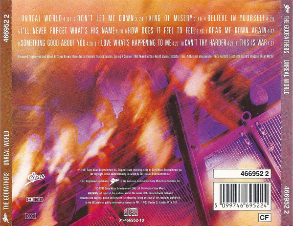 The Godfathers - Unreal World (CD, Album)