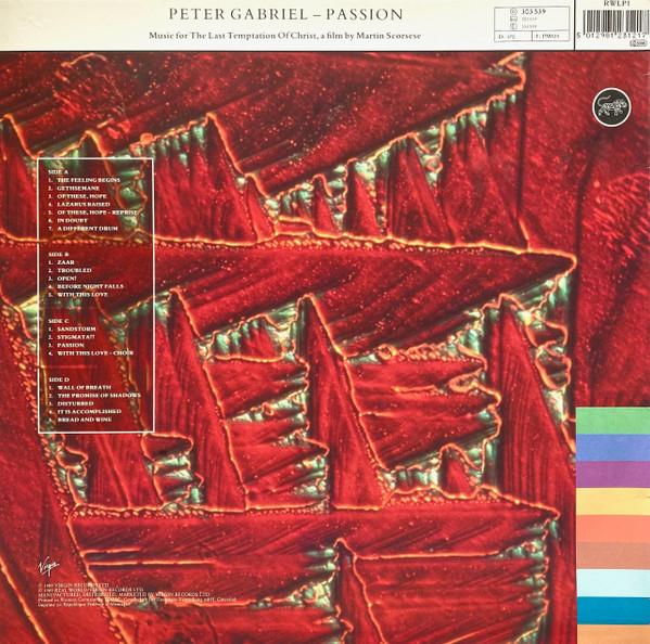 Peter Gabriel - Passion (2xLP, Album)