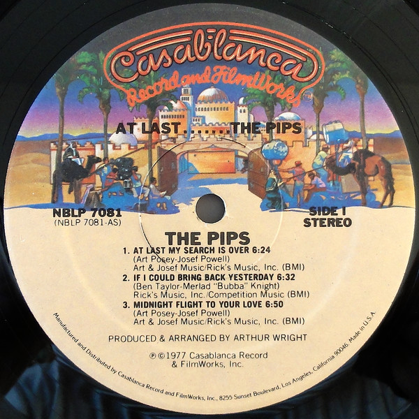 The Pips - At Last... The Pips (LP, Album)