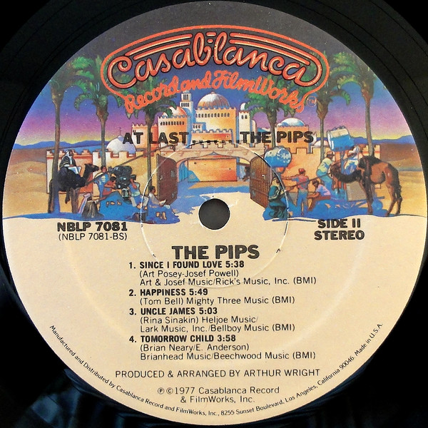 The Pips - At Last... The Pips (LP, Album)