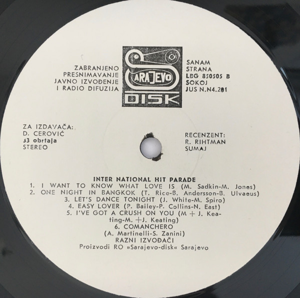 Unknown Artist - International Hitparade (LP)