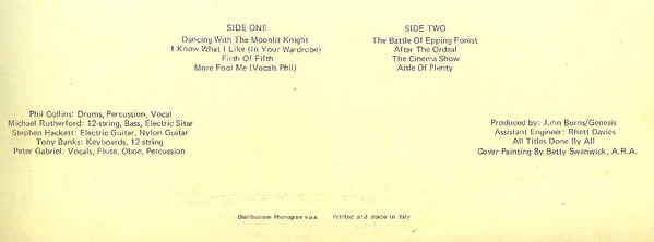 Genesis - Selling England By The Pound (LP, Album, Gat)