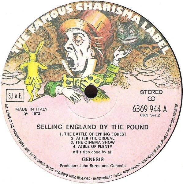 Genesis - Selling England By The Pound (LP, Album, Gat)
