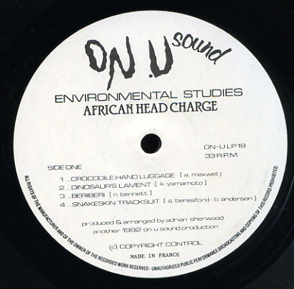 African Head Charge - Environmental Studies (LP, Album)