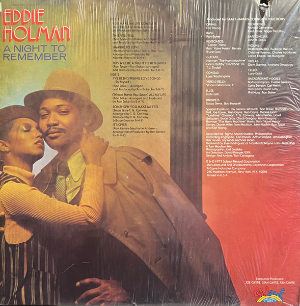 Eddie Holman - A Night To Remember (LP, Album, Ter)