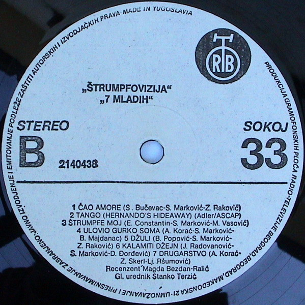 7 Mladih - Å trumpfovizija (LP, Album)