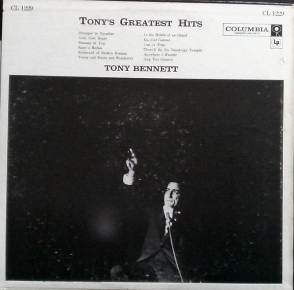 Tony Bennett - Tony's Greatest Hits (LP, Comp, Mono)