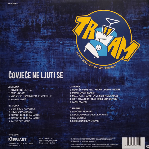 Tram 11 - ÄŒovjeÄe Ne Ljuti Se (2xLP, Album, RE, RM, Gat)