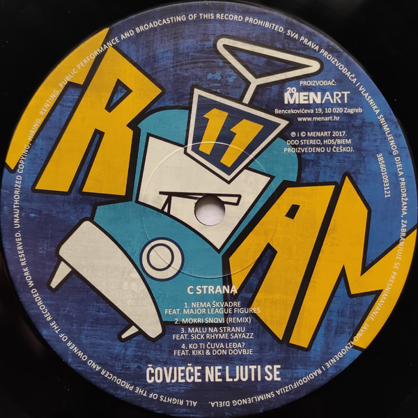 Tram 11 - ÄŒovjeÄe Ne Ljuti Se (2xLP, Album, RE, RM, Gat)