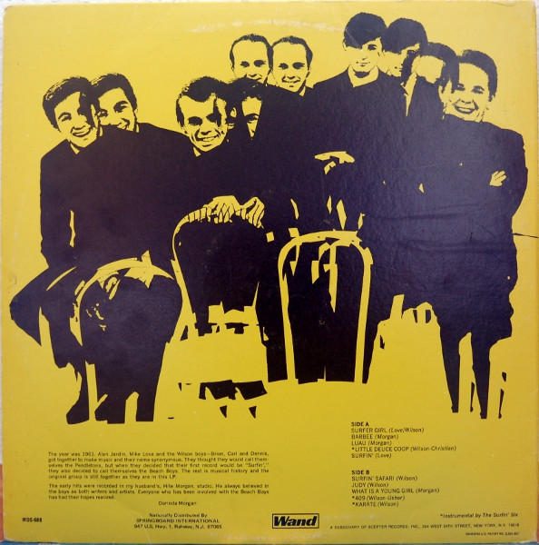 The Beach Boys / The Surfin' Six - The Beach Boys' Greatest Hits (1961-1963) (LP, Comp, Whi)