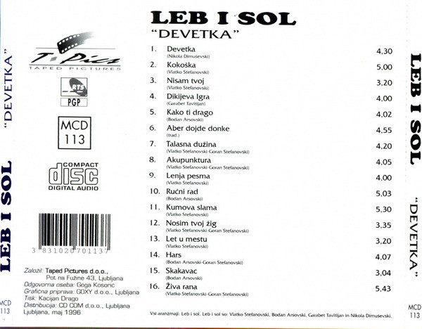 Leb I Sol - Devetka (CD, Comp)