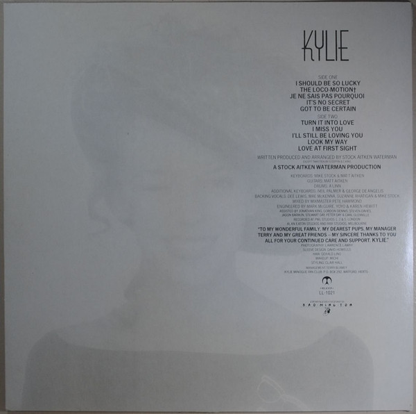 Kylie Minogue - Kylie (LP, Album)