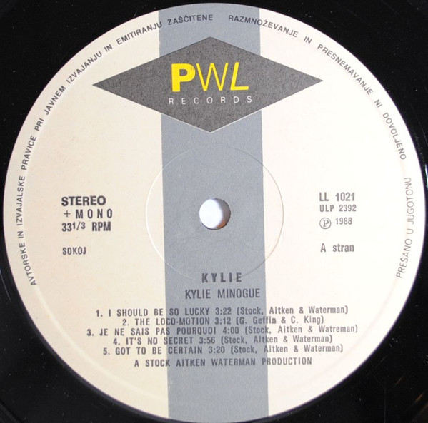 Kylie Minogue - Kylie (LP, Album)