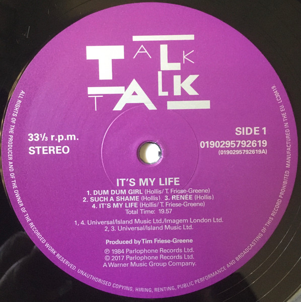 Talk Talk - It's My Life (LP, Album, RE)