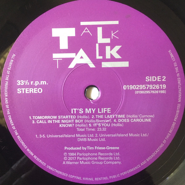 Talk Talk - It's My Life (LP, Album, RE)