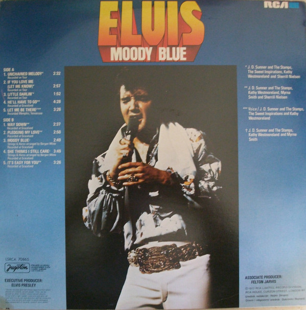 Elvis* - Moody Blue (LP, Album)