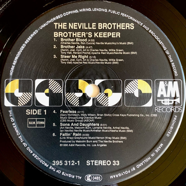 The Neville Brothers - Brother's Keeper (LP, Album)