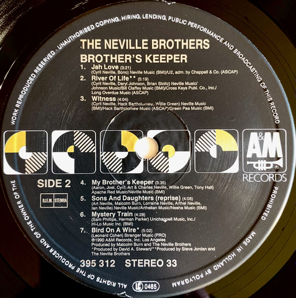 The Neville Brothers - Brother's Keeper (LP, Album)