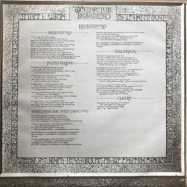 Jethro Tull - The Broadsword And The Beast (LP, Album, RE)