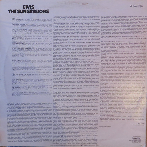 Elvis* - The Sun Sessions (LP, Comp, Mono, RE)