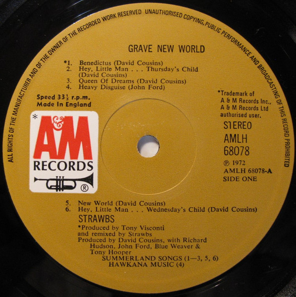Strawbs - Grave New World (LP, Album, Tri)