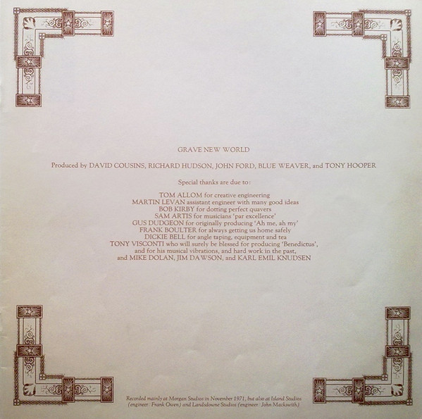 Strawbs - Grave New World (LP, Album, Tri)