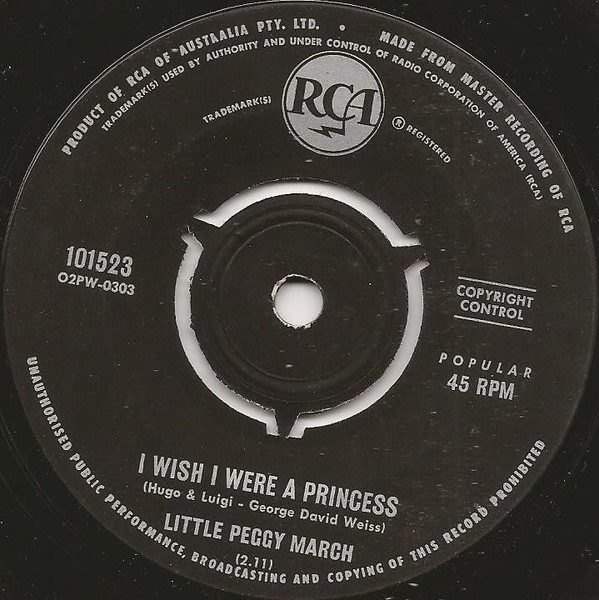 Little Peggy March* - I Wish I Were A Princess (7