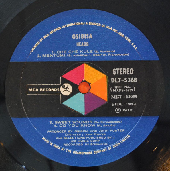 Osibisa - Heads (LP, Album)