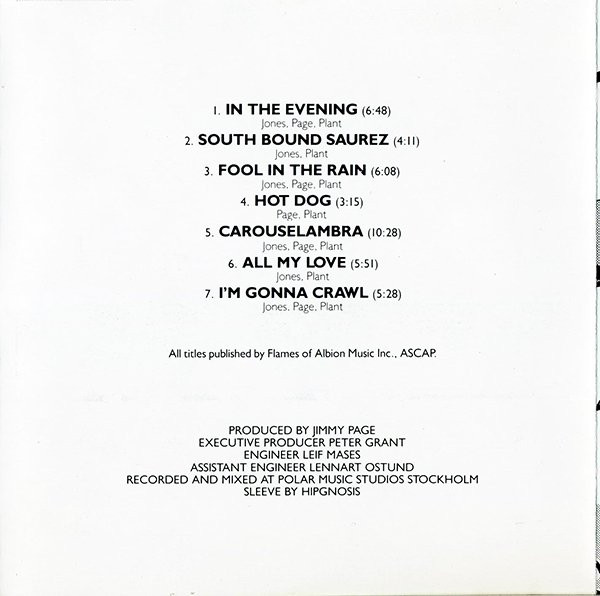 Led Zeppelin - In Through The Out Door (CD, Album, RE)