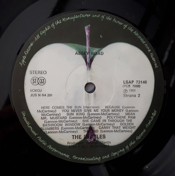 The Beatles - Abbey Road (LP, Album, RE)
